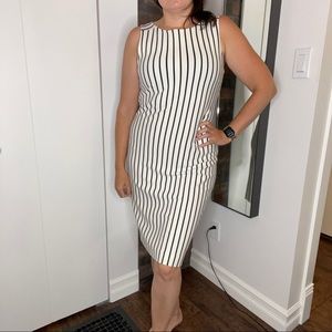Striped dress from Banana Republic x Mad Men